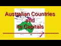 Australian Countries and its Capitals