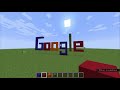 How to make Google Logo in Minecraft
