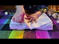 New Crinkle Notebook!📔(No talking only) Smoothing out water damaged pages! Super crinkle fest! ASMR