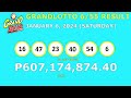 9pm Lotto Result Today January 6 2024 (Saturday)