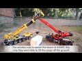 LEGO Technic Crane Battle - 42009 Mobile Crane MK II vs 42082 Rough Terrain Crane