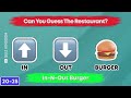 Can You Guess The Fast Food Restaurant by Emoji? Fast Food Emoji Quiz