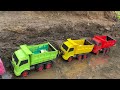 Cleaning Sand Truck Parade Full of Toys | Rescue Truck, Tayo Bus, Race Car, Loader