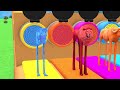 Long Slide Game With Elephant Gorilla Buffalo Hippopotamus Tiger - 3d Animal Game - Funny 3d Animals