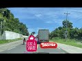 Driving Maharlika highway from butuan city- surigao city, Philippines