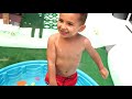 Summer Activity for Kids, Family Pool Party and goin Fishing