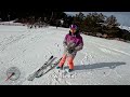 SKIER VS SNOWBOARDER | CAN A SKI RACER CATCH ME? | 4K