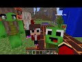 Mikey Family WATER vs JJ Family LAVA Security Base in Minecraft (Maizen)