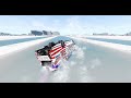 High Speed Water Sliding Crashes - BeamNG drive