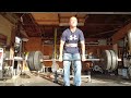 Double overhand deadlift 295 lb x 3