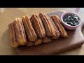 Crispy and soft homemade churros