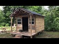 Hunting Cabin Built With Free Pallet Wood Pt.10 - Mini Cabin, Pallet Building, Pallet Shed Complete