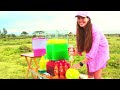 Experiment: Pyramid of Aquarium Coca-cola VS Mentos, Giant Balloons with Fanta & Sprite and Orbeez