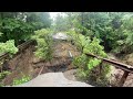 Farmer Drive in St. Johnsbury after severe flooding on Tuesday, July 30, 2024.