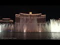 [4K] Bellagio Fountain Water Show at Night - Las Vegas Strip Best Attraction & Vacation Travel Guide