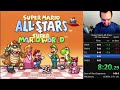 [9:41] My run got into SGDQ, and I've shaved off two minutes! SMAS+SMW All Five Games w/ACE WR