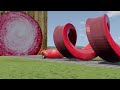 Big & Small Long Spiral Lightning Mcqueen vs Trains | BeamNG.Drive