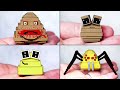 Making Minecraft Poulina & Sad Pou & Bou's Revenge Sculptures Timelapse Complation