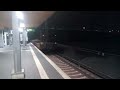 A freight train leaving the public transport station S-Bahn Wilhelmsburg in Hamburg.