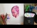 Testing out Ohuhu Markers | Portrait drawing and collaging!