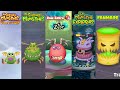 Dawn Of Fire, My Singing Monsters, Lost Landscapes, Fanmade, Play Your Part | Redesign Comparisons