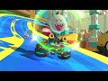 Mario Kart 8 Deluxe | 2 Player (Mario vs Luigi) | Ribbon Road Challenge | 4K
