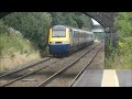 HST 125 passes Lostock Gralam in Cheshire 3rd August 2024