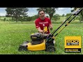 DeWalt Electric Lawnmower Overview and Setup!