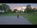 David - Basketball shooting practice before the game