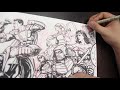 DRAWING THE ULTIMATE MARVEL VS DC PIECE!! THE BOX OFFICE BRAWL FINALE!
