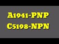 HOW TO TEST POWER TRANSISTOR. A1941 PNP.  C5198 NPN for beginners