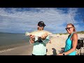 Beach Fishing with LIVE Shrimp and Caught the BIGGEST EVER!