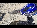 Motorcycle tackles kid!