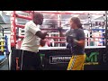 Roger Mayweather training Mikayla Nebel @ Mayweather Boxing Club 1/3