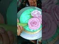 Teal Colour Cake Decoration Tutorial 😍💕