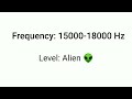 Only Aliens Can Hear This Sound!