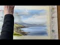 BEGINNERS Watercolor IRISH SUMMER Landscape Painting Ink & Wash TECHNIQUES Watercolour Tutorial DEMO