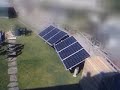 Solar panels emerging into sun from shade, power mapped to audio tones