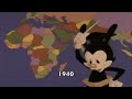 Yakko's World but every time something is outdated, it goes back in time