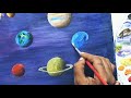 Solar system/students project/acrylic painting