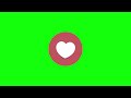 Free Heart Icon Animation HD Green Screen