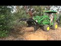 Stump Removal With Tractor Backhoe