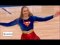 NBA Halftimeshow Dallas Mavericks - Viola Brand - Supergirl on Bike