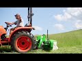 1st Cut Hay 2024, Kubota Tractor and Farm Maxx Drum Mower