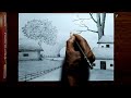 How to draw a simple landscape easy pencil drawing | Pencil drawing landscape scenery easy