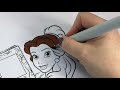 Disney Princess Coloring Book Compilation Ariel Snow White Mulan Belle Raya Anna and Elsa