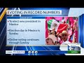 Record number of voters in Mexico for President