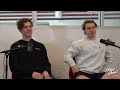 Chicago Blackhawks' Connor Bedard, Kevin Korchinski talk intro to the NHL, music, chirping & more!