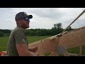 Installing Large Trusses on the Farm Shop! Man It Was WINDY