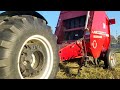 Baling Hay With The Massey Furguson 1734 Small Round Baler @wildcatwilly